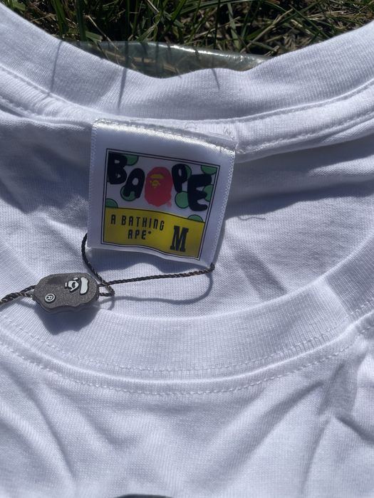 Tricou Bape Albastru cu Alb