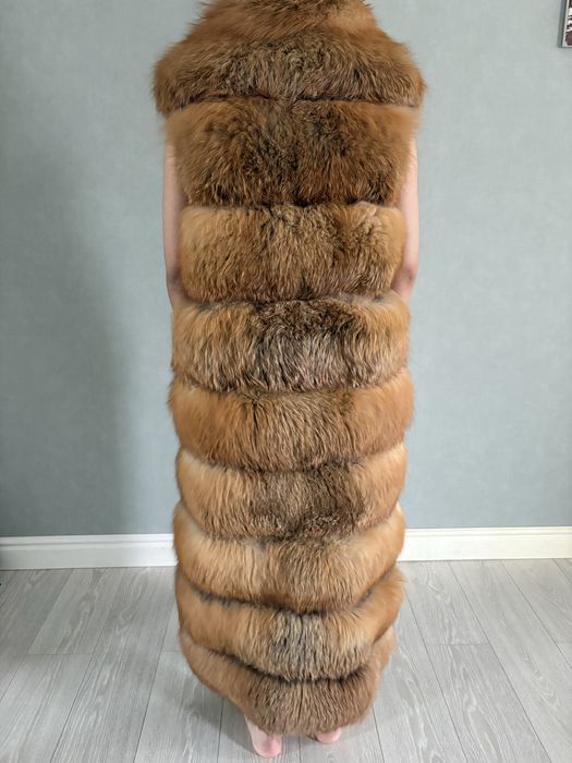 Шуба из натуральной лисы, размер M