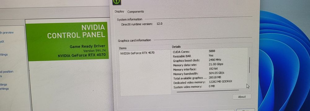 Pc ultragaming+i7-12700k-RTX4070