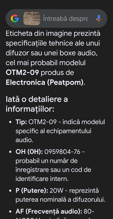 Jucarii boxe audio bulgarești pe trei cai - Peatpom OTM-2