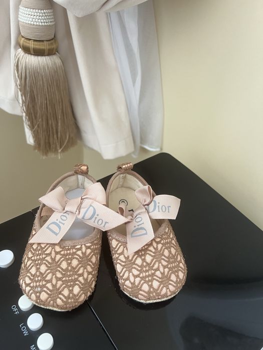 Детские туфельки балетки Диор