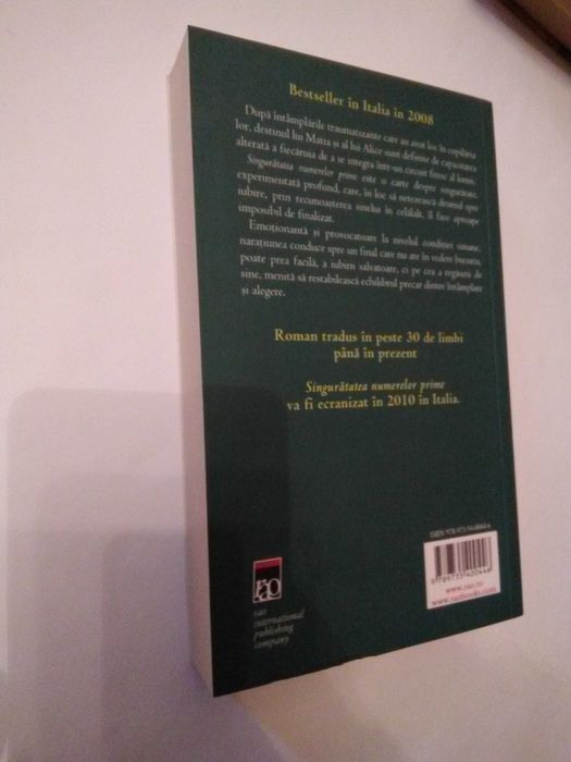 Singuratatea numerelor prime-Paolo Giordano