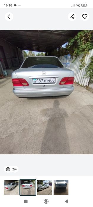 Мерседес 210 серебристый металлик