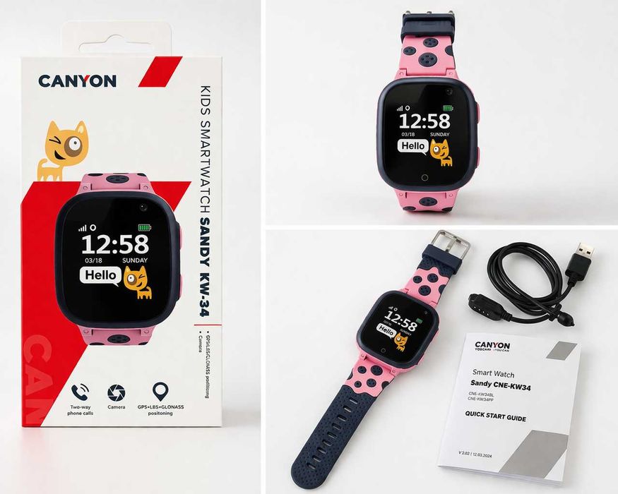 Детски смарт часовник Canyon Sandy KW-34