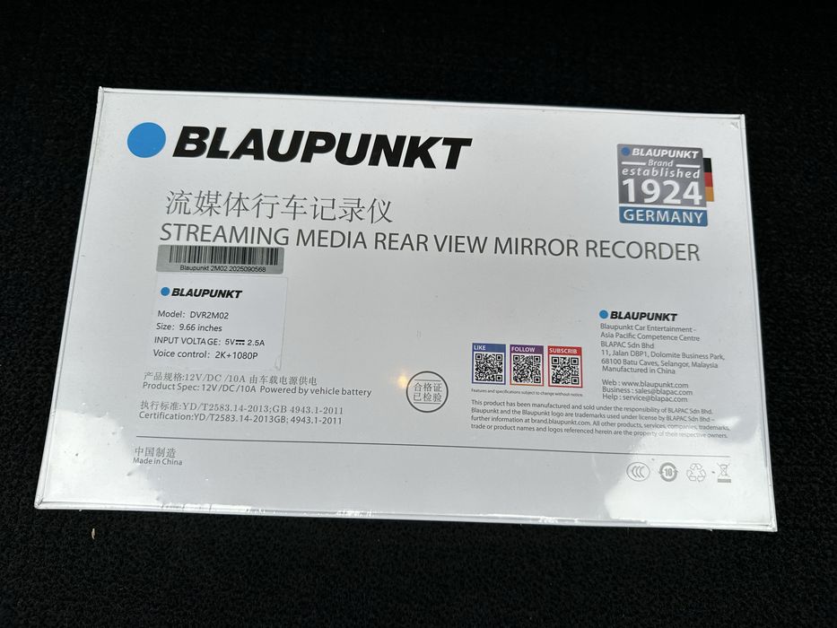 Videoregistrator  blaupunkt