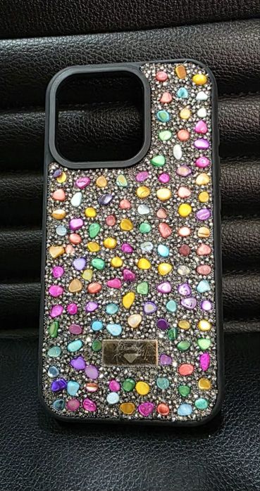 Калъф с цветни камъни за Iphone