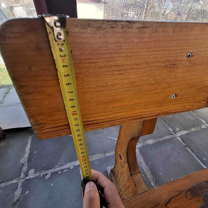 Дървена маса с две пейки 2 метра