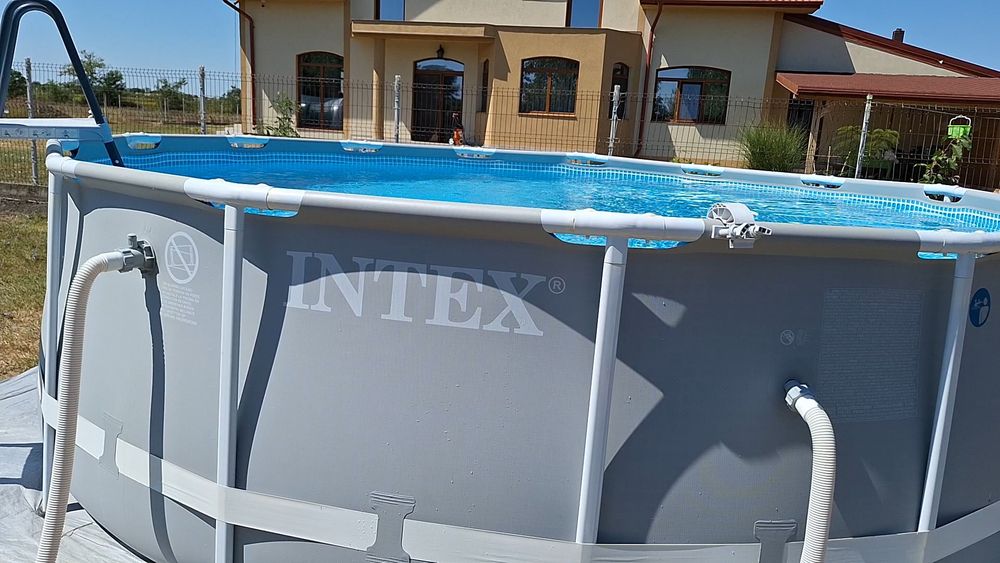 Intex Prism Frame 457×122 .Folosit 3 veri.