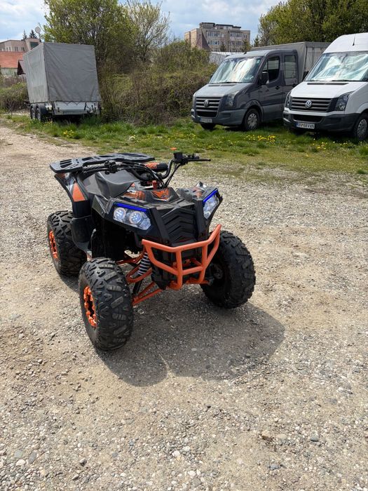 ATV 125cc kxd-commander 007, e start,automata 3+1,4 timpi,8 inch,portocaliu