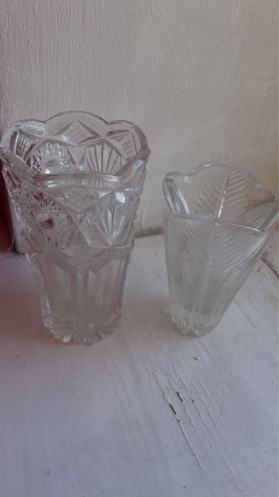 Ваза хрустальная  совесткая 2 шт