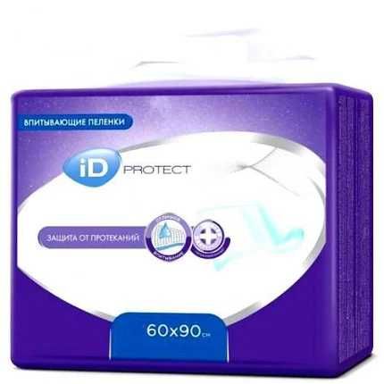 Впитывающие одноразовые пеленки iD Protect 60х90 см
