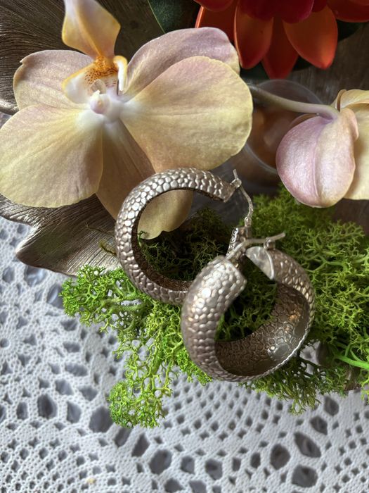 Масивни авторски сребърни обеци