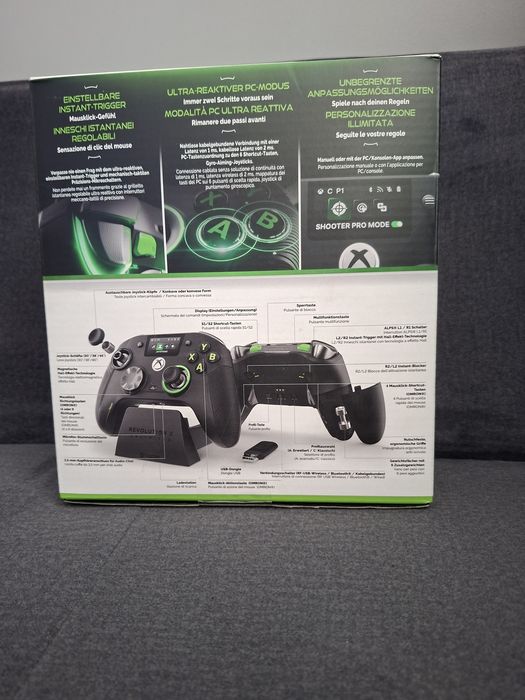Controller fara fir, Nacon Revolution X Unlimited, Xbox Series X, S, Xbox One, PC, Hall-effekt, Negru