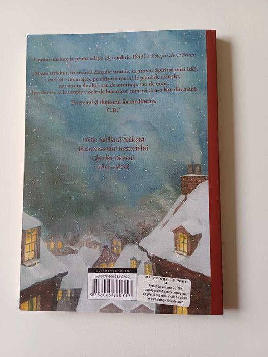 Carte Poveste de Craciun de Charles Dickens