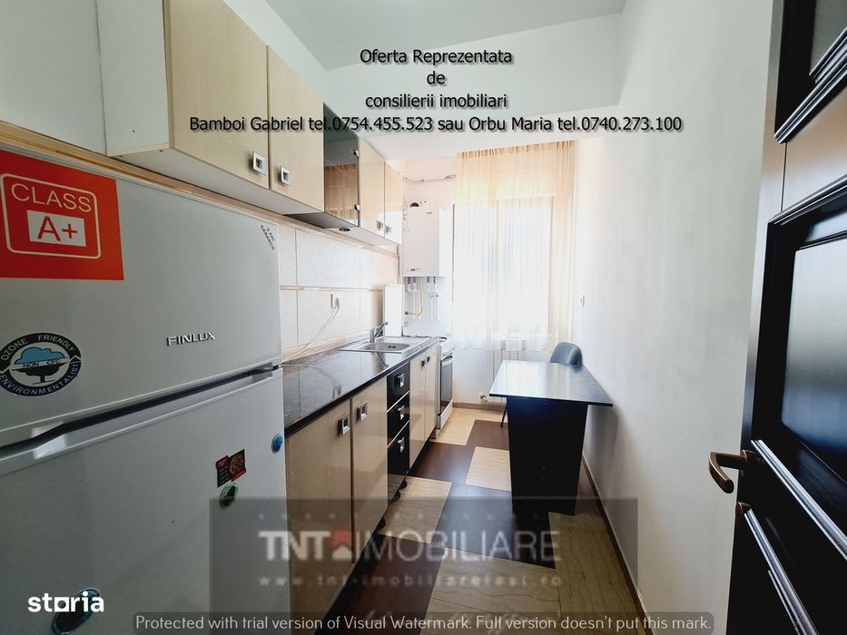 Apartament 1 camera bloc nou de inchiriat zona Pd Fier Moara de Vant