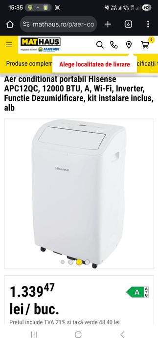 Aer condiționat portabil Hisense