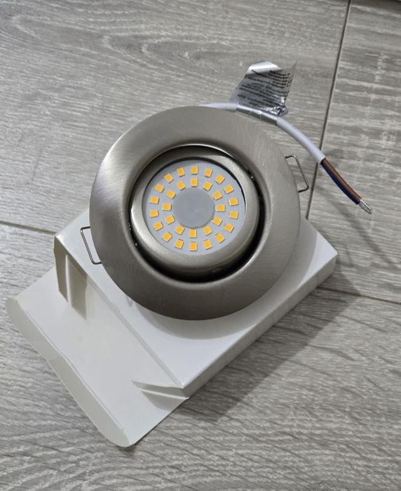 Set 6 Spoturi LED încastrate 230V, dimmabile, 3 trepte, 6W, IP44