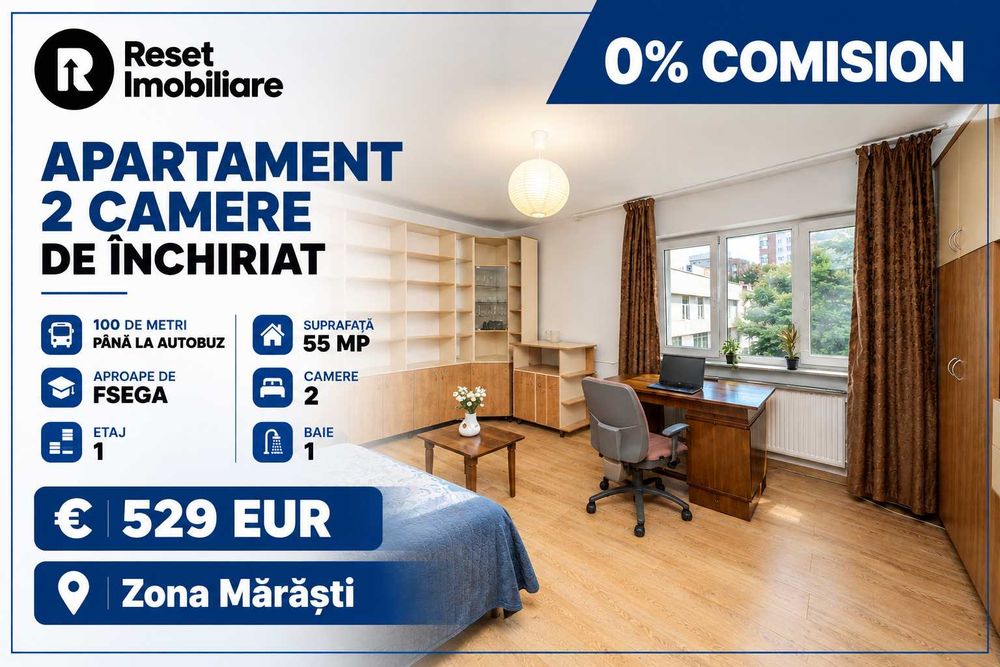 Decomandat 2 camere Marasti Oferta Chirie/comision 0%