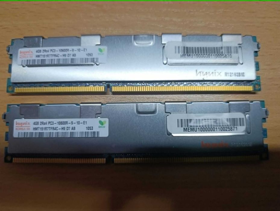 Memorie Server, 2×4GB DDR3 ECC, PC3-10600R