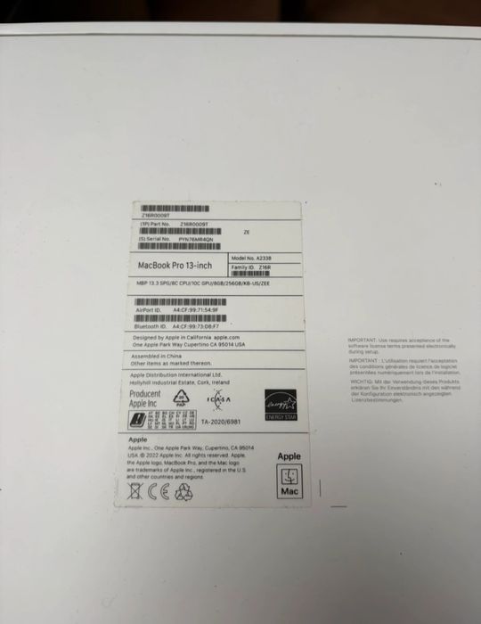 MacBook Pro M2 13.3"