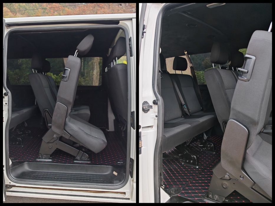 Volkswagen T6 Caravelle-Transporter /8+1 locuri/extra long/climă față-spate