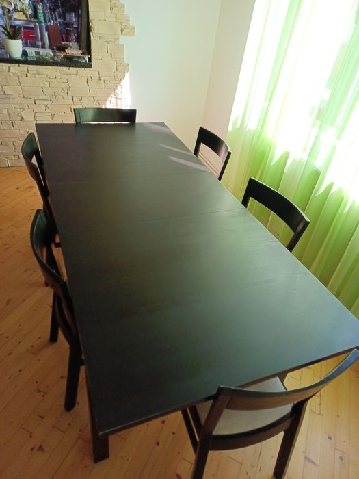 Masa extensibila + 6 scaune
