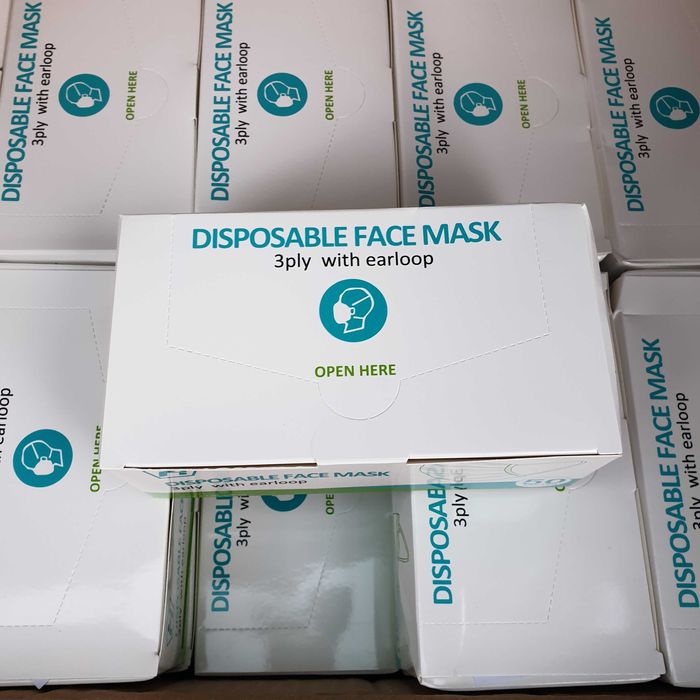 Еднократни Медицински Трислойни Предпазни Маски За Лице IIR 50бр.