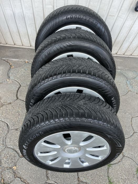 Jante aliaj 5x112mm, anvelope 205/55 R16, Audi A3, A4 B5 B6 B7, VW Seat Skoda
