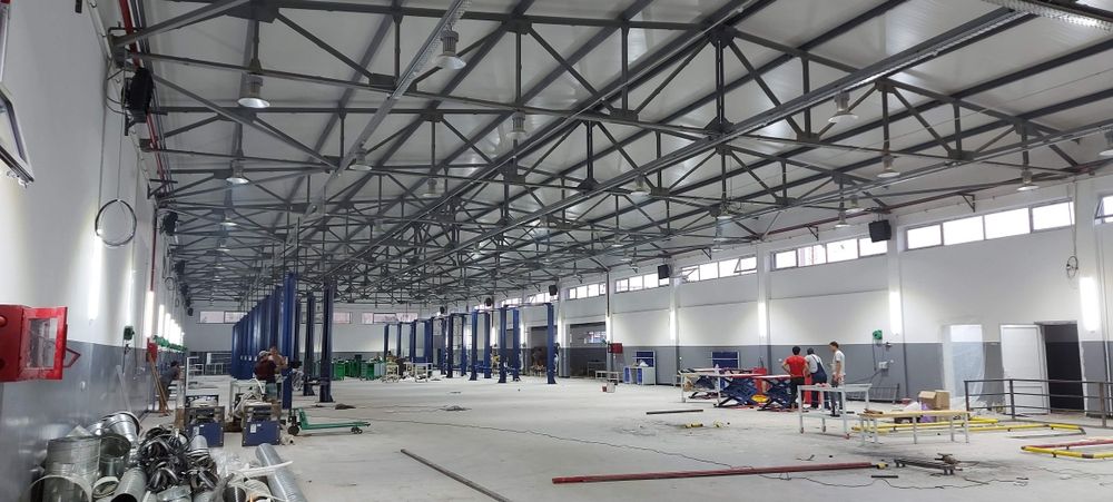 Установка тепловентиляторов Volcano, Ballu, Reventon. Sonniger