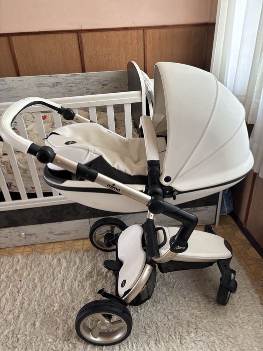 Бебешка Количка 2в1 Mima Xari Snow White - rose gold