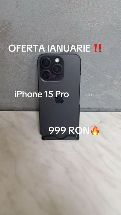 iPhone 15 Pro Negru