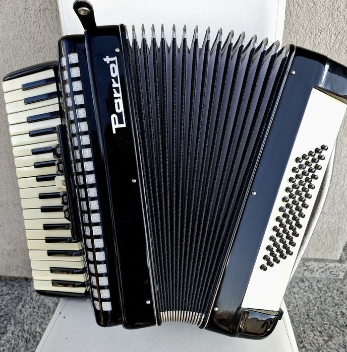Acordeon Parrot cu 60 de bași negru