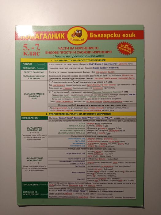 Продавам учебни помагала и ученици таблици