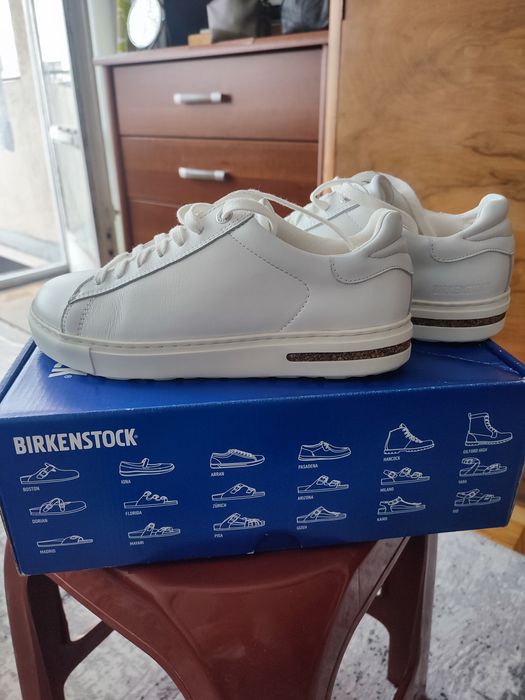 Бели маратонки естествена кожа на Birkenstock 36 номер