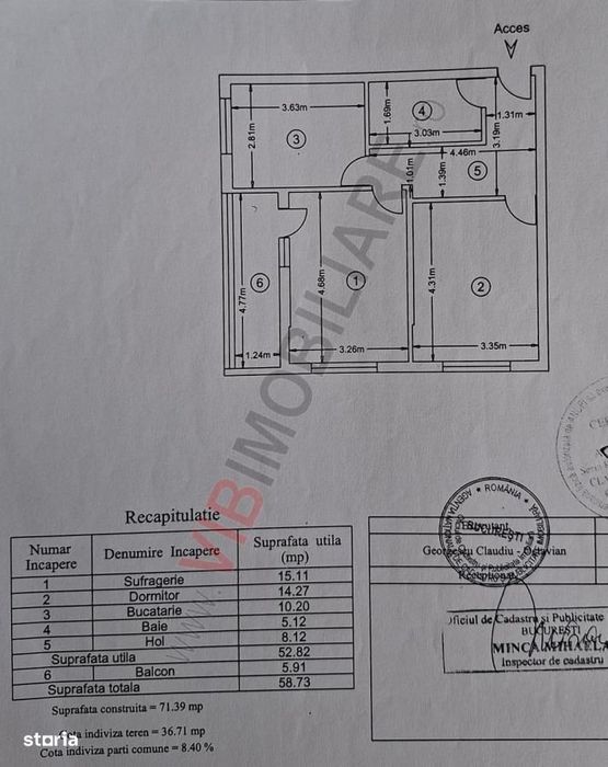 Giurgiului - str Orastie - 2 camere decom. - SUT 59MP
