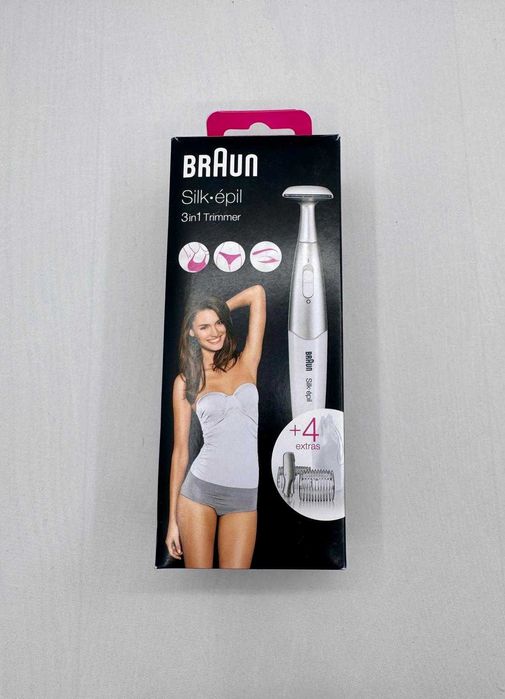Trimmer 3 in 1 Braun Silk-epil, FG1100, alb