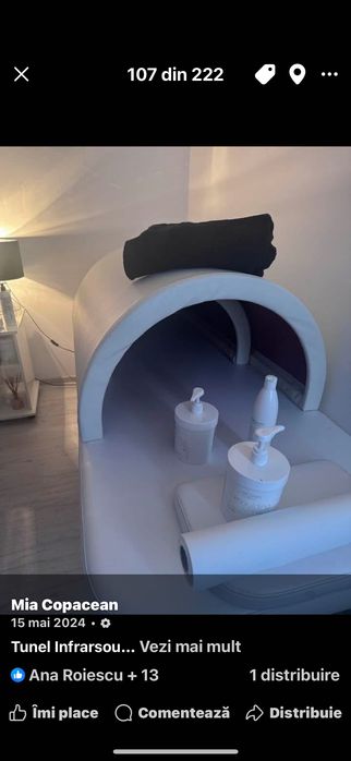 Tunel infraroșu cu masa inclusă aproape nou