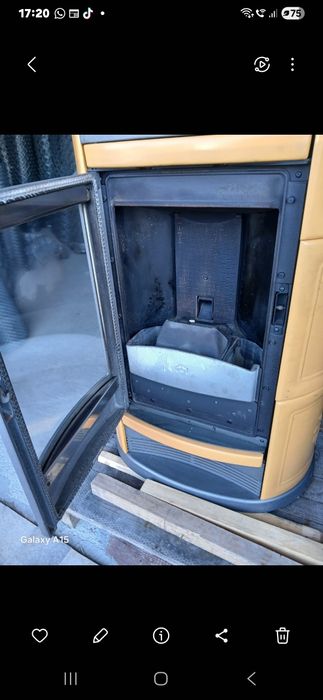 Șemineu/centrală peletsi unul pe lemne i