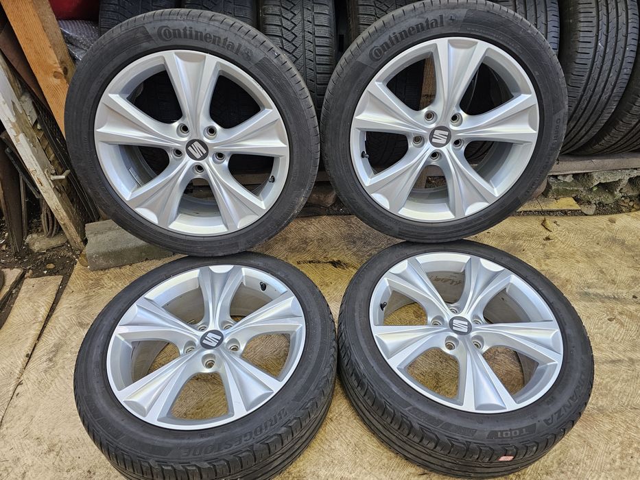 Jante aliaj 17" Skoda/Audi/Volkswagen cu anvelope 225/45/17 vara