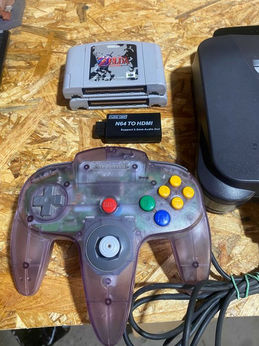 Nintendo 64 N64 (Япония, 220V) + HDMI + 2 оригинальных картриджа-