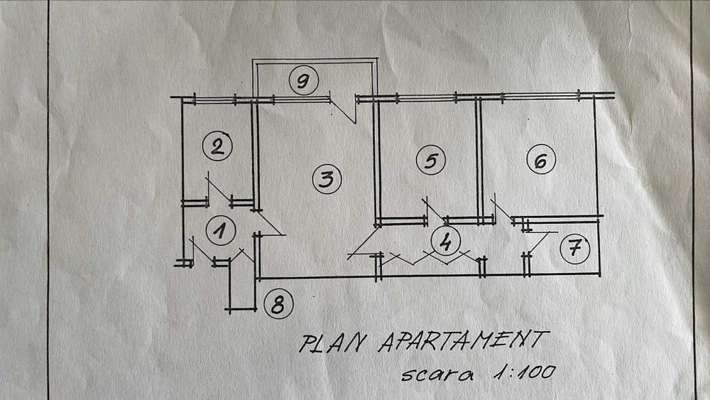Apartament 3 camere, Mihai Bravu-Obor-Iulia Hasdeu, 59mp, anvelopat - exclus agentii