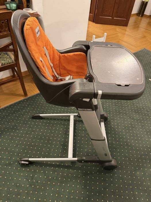 Scaun reglabil pentru bebe, de masa, Inglesina Zuma, portocaliu