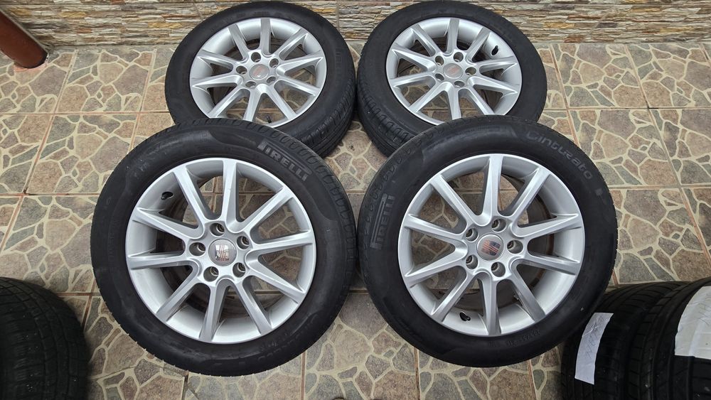Jante aliaj 5x112 seat vw golf leon anvelope 205 55 r16 skoda octavia