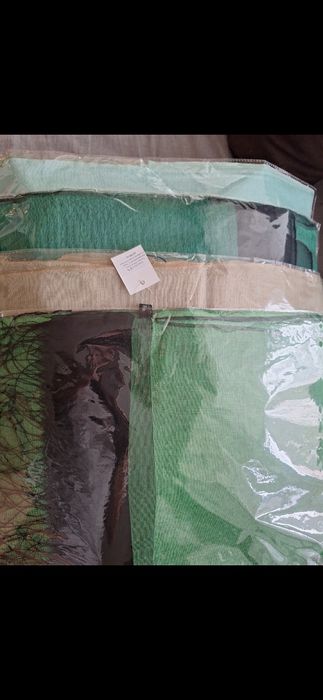 Шалове от сурова коприна с копринена органза