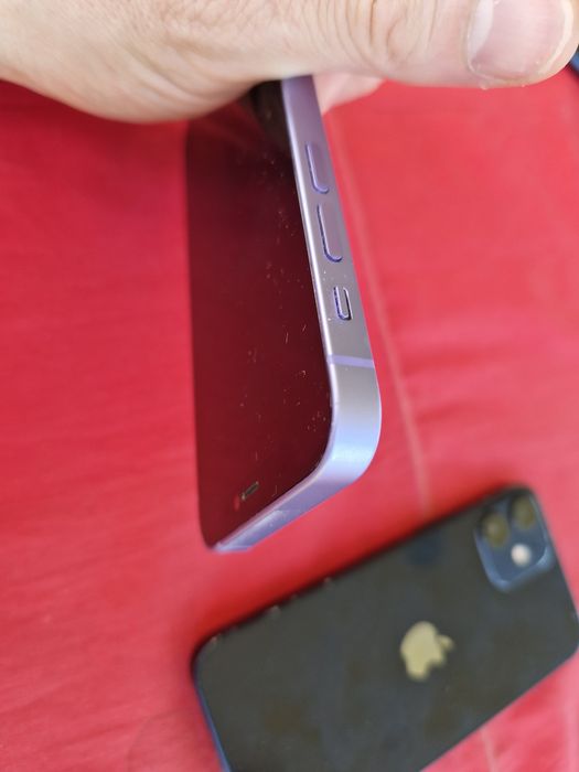 -Iphone 12Mini Black Purple 128Gb-64Gb 4Ram Bat: 78%-77% stare foarte buna poze reale doar telefonul nici o reparatie/interventie nici o res