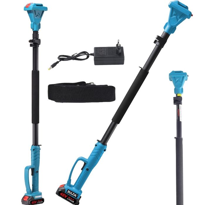 Акумулаторна лозарска ножица, верижен трион телескопичен прът 3в1-48V