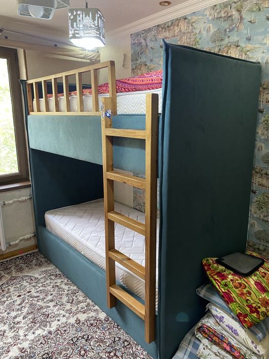 Двухъярусная кровать мягкая200*90