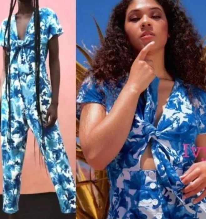 Salopeta Zara, XL, noua cu eticheta, viscoza cu in