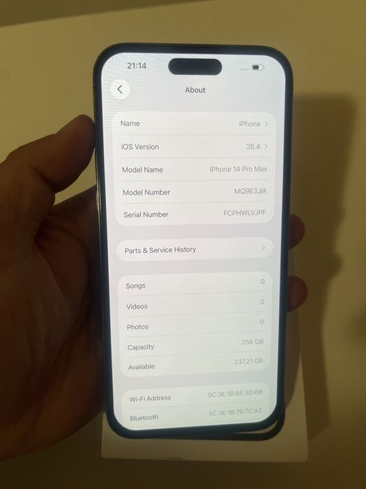 Iphone 14pro max 256GB 90% bat