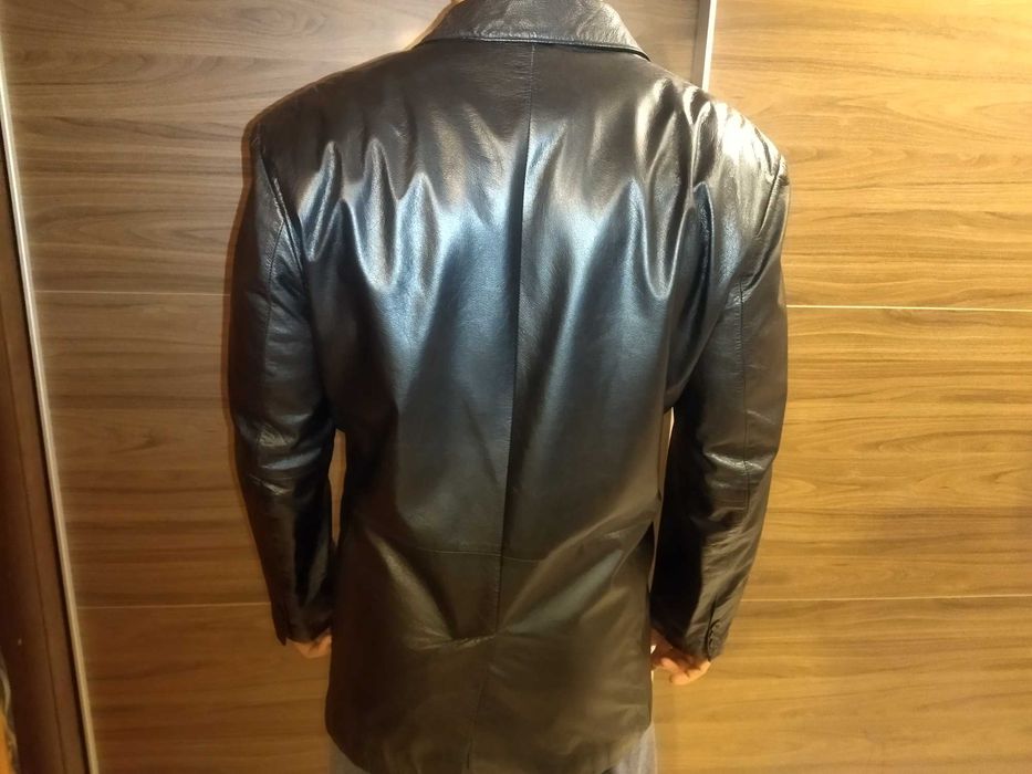 Мъжко кожено сако телешка кожа
